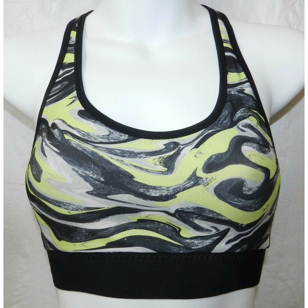 MOVING COMFORT sports bra size XS reversible racer back pullover (ab47)